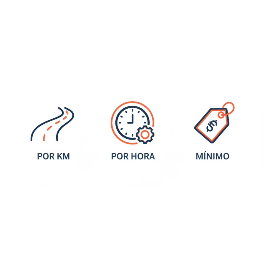 Las tres formas de cobrar un flete: por km, por hora o tarifa mínima