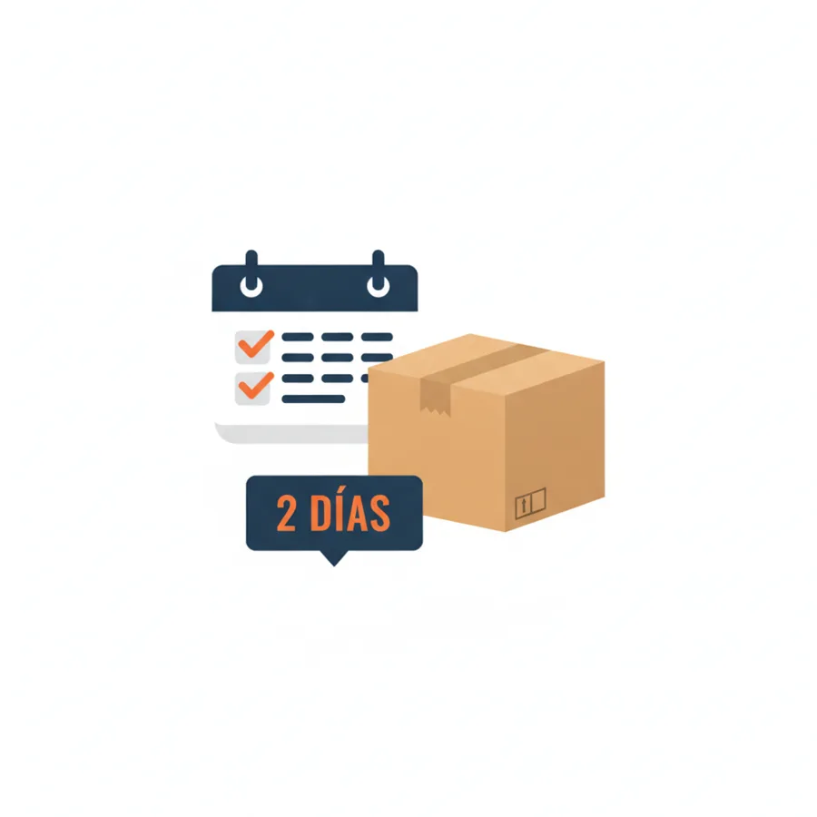 Calendario con dos días marcados y una caja de mudanza: 2 días de licencia