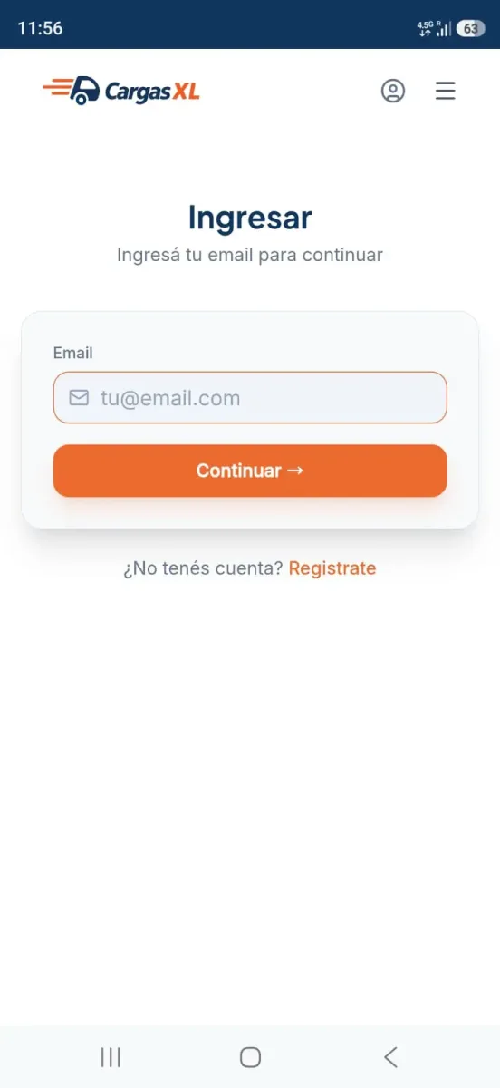 Paso 5: Abrí la app e ingresá