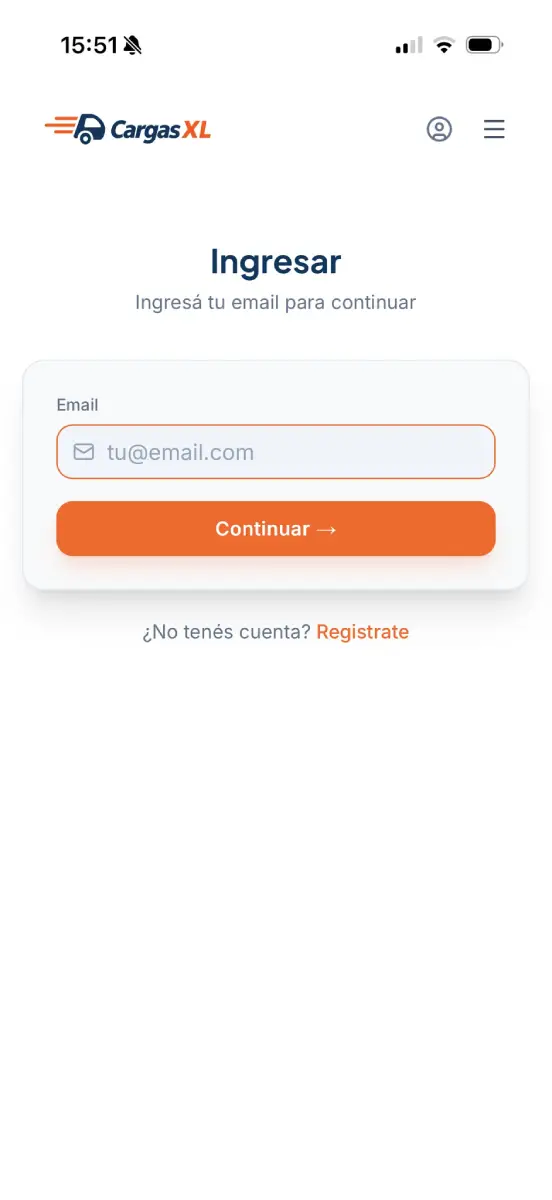 Paso 7: Iniciá sesión con tu email